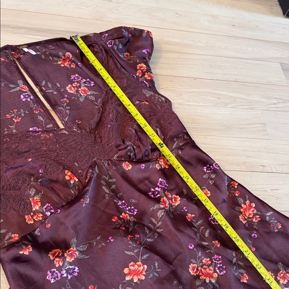 Free People Butterfly Babe Maxi Dress-Boho-Floral-Lace-L - Picture 7 of 12